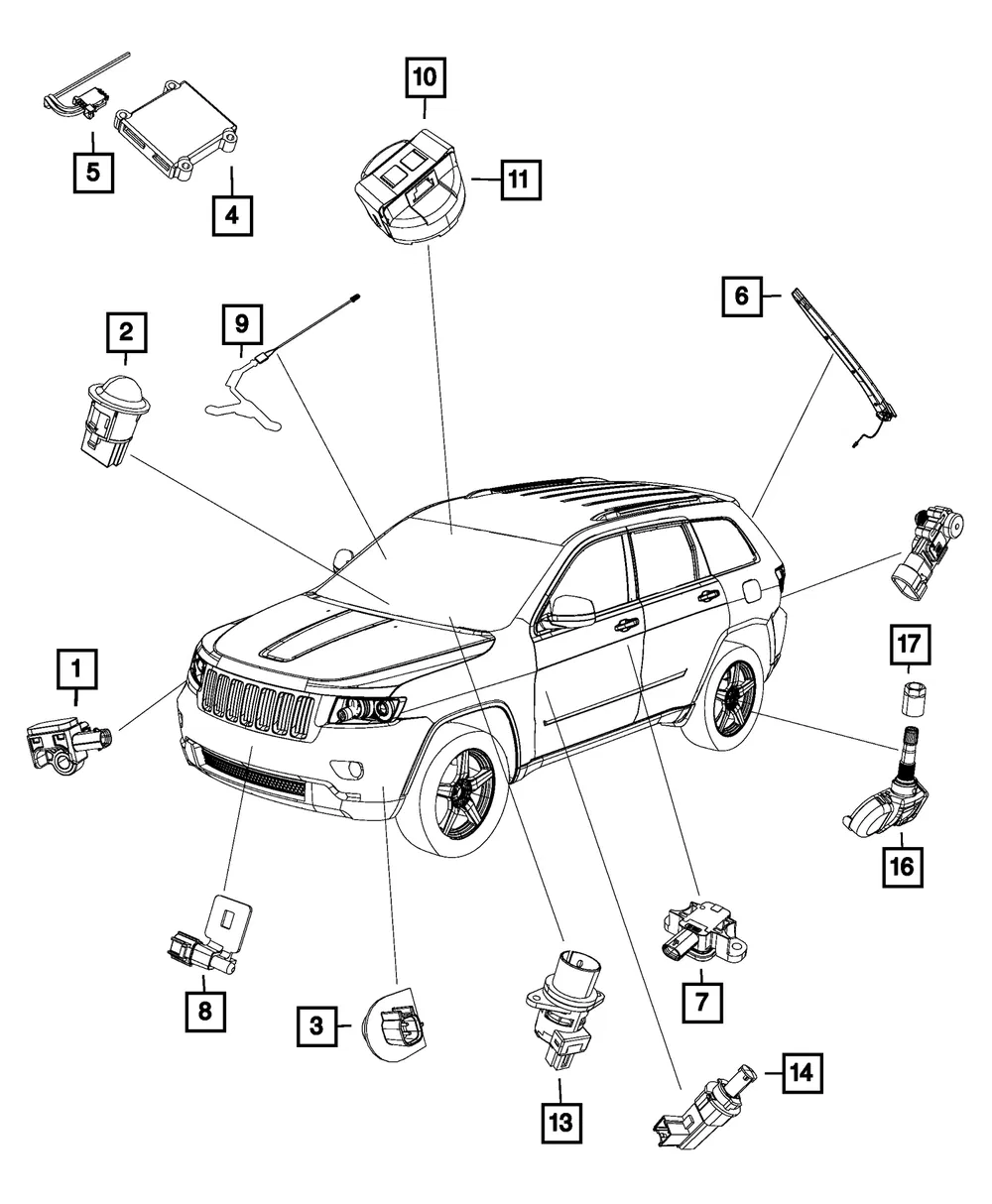 Intrusion Module Sensor - Mopar (68329822aa)