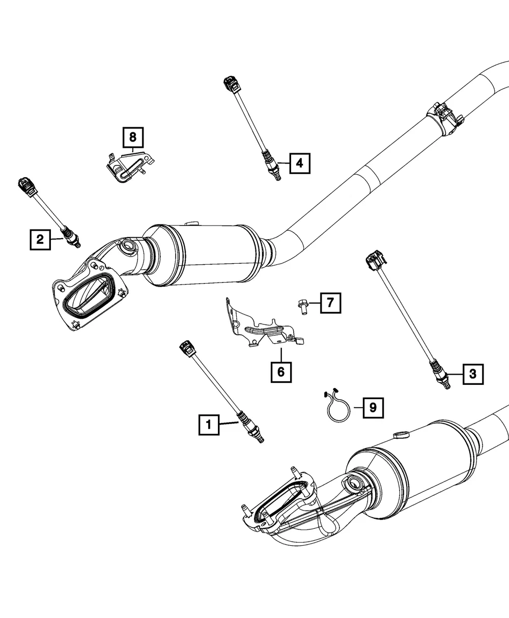 Oxygen Sensor Bracket - Mopar (68330534aa)