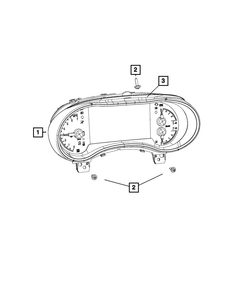 Instrument Panel Cluster - Mopar (68331890ac)