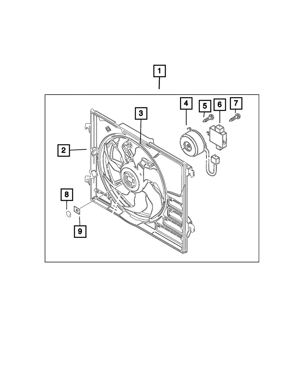 Fan Module - Mopar (68332516aa)