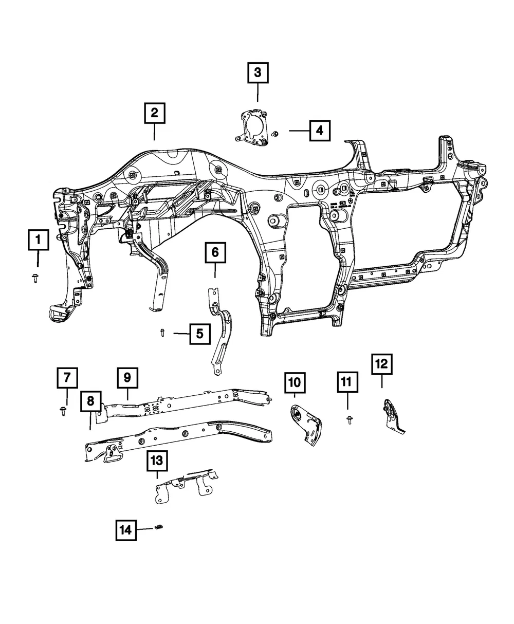 Ignition Switch Bracket - Mopar (68338892ab)