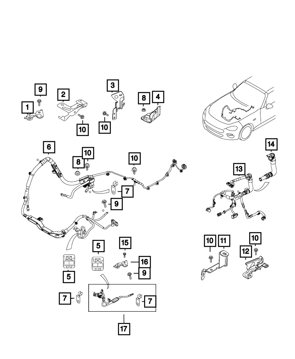 Battery Sensor - Mopar (68340388aa)