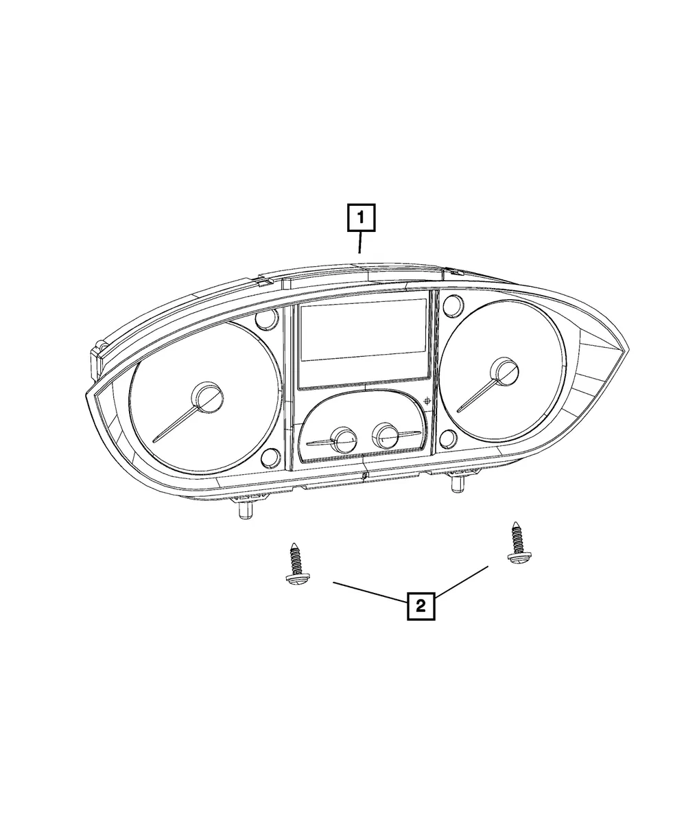Instrument Panel Cluster - Mopar (68340906ac)