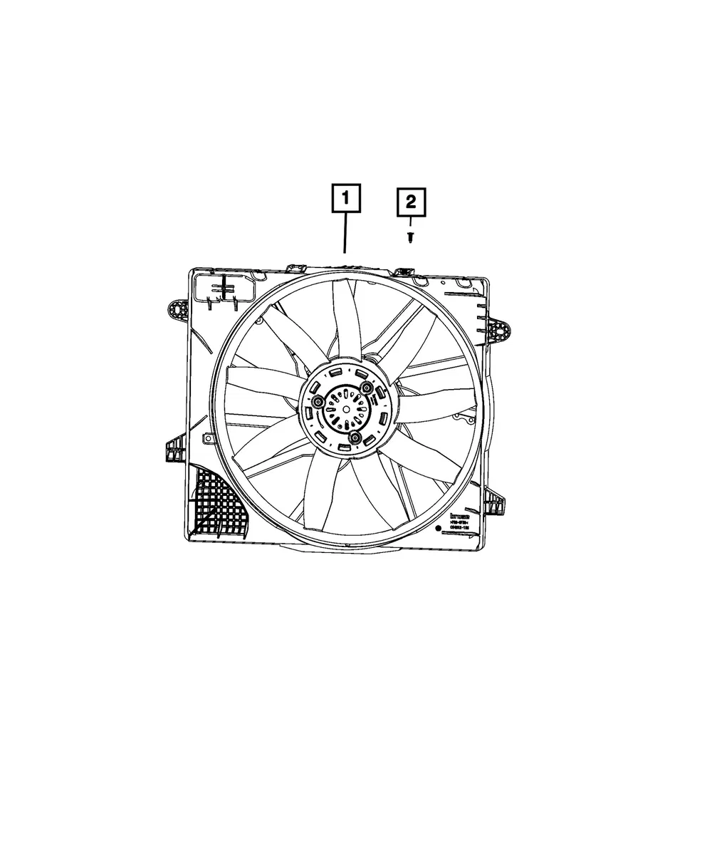 Radiator Cooling Fan Module - Mopar (68340962ac)