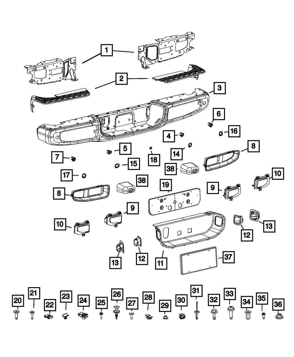 Sensor Mounting Bracket - Mopar (68341889AA)