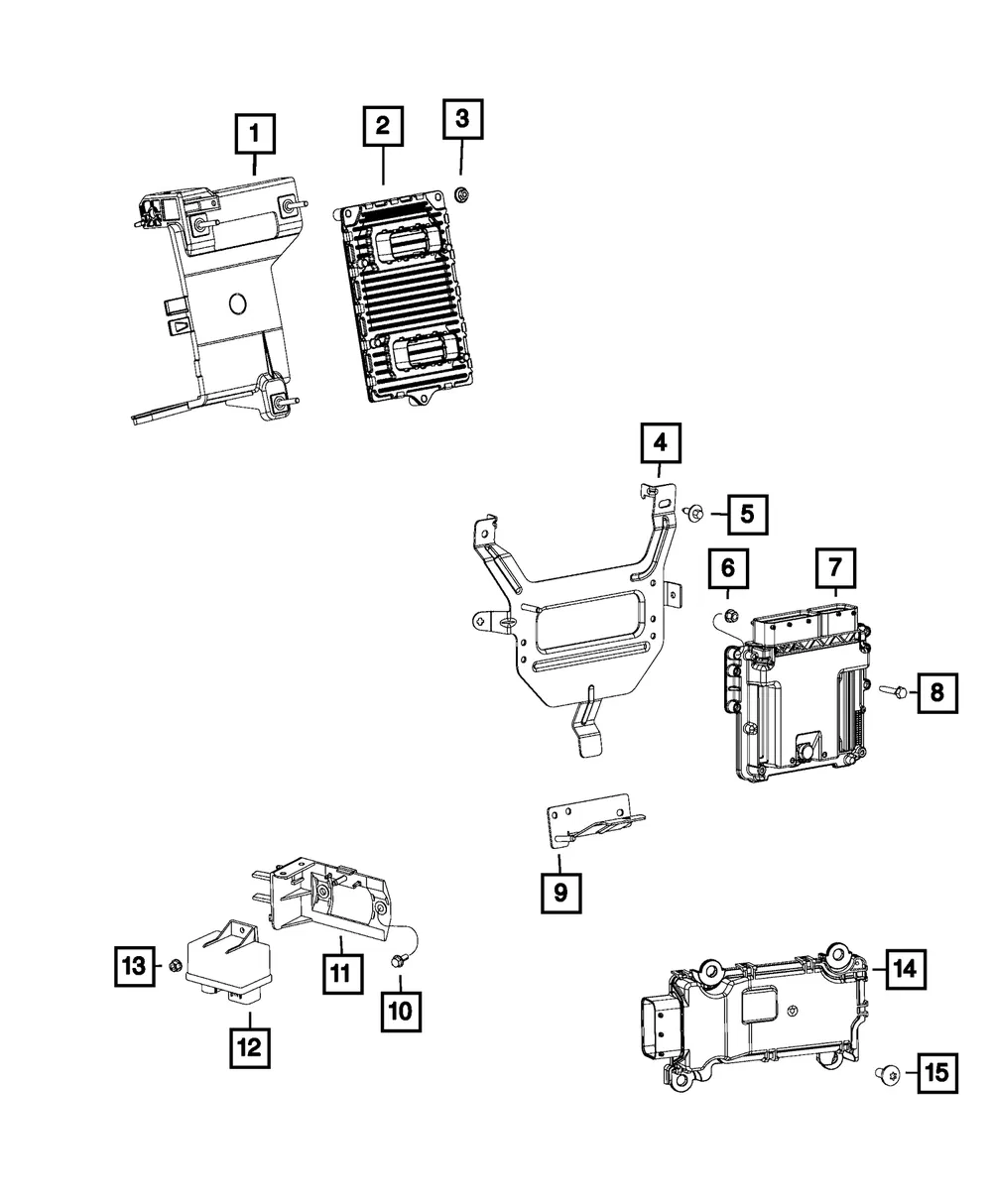 Engine Controller Module - Mopar (68342093aa)