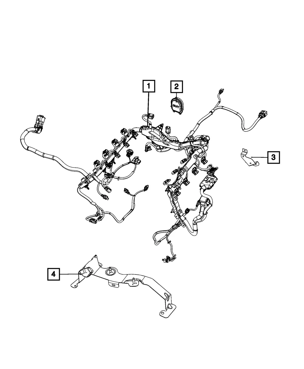 Powertrain Wiring - Mopar (68343385ad)