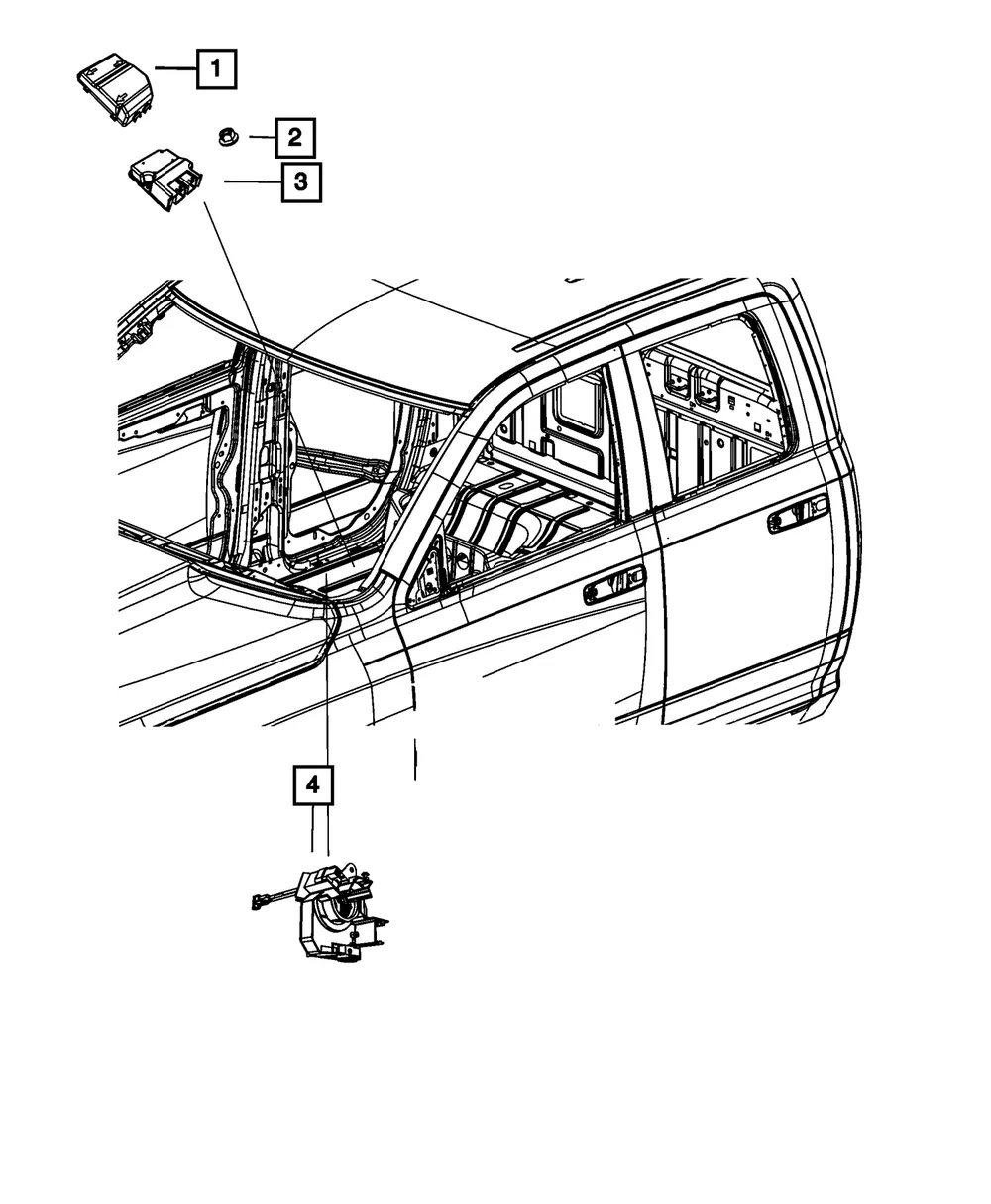 Air Bag Control Module - Mopar (68346719AA)