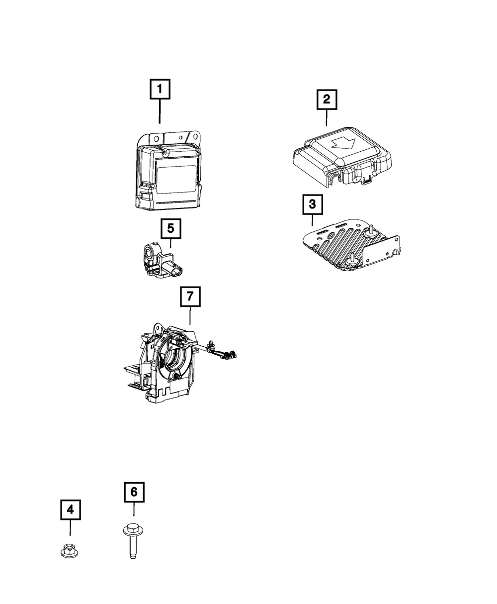 Air Bag Control Module - Mopar (68346752AA)
