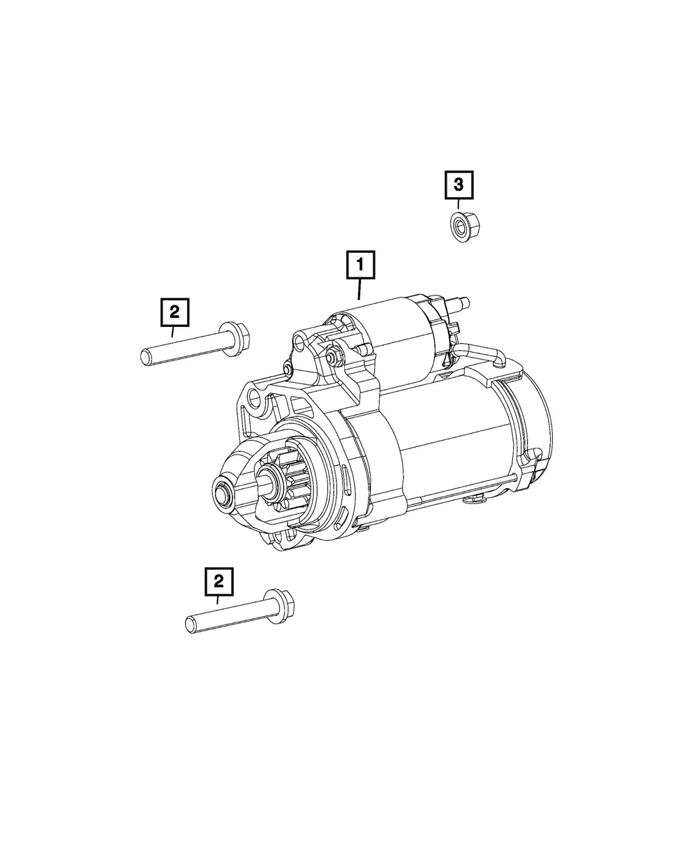 Engine Starter - Mopar (68348376ac)