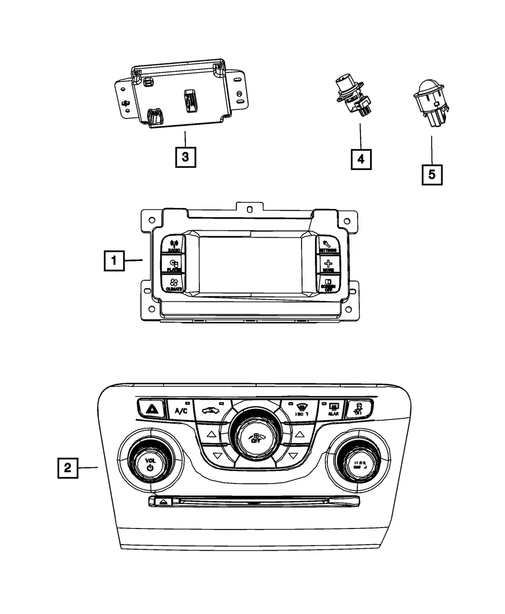 A/C And Heater Module - Mopar (68349513aa)