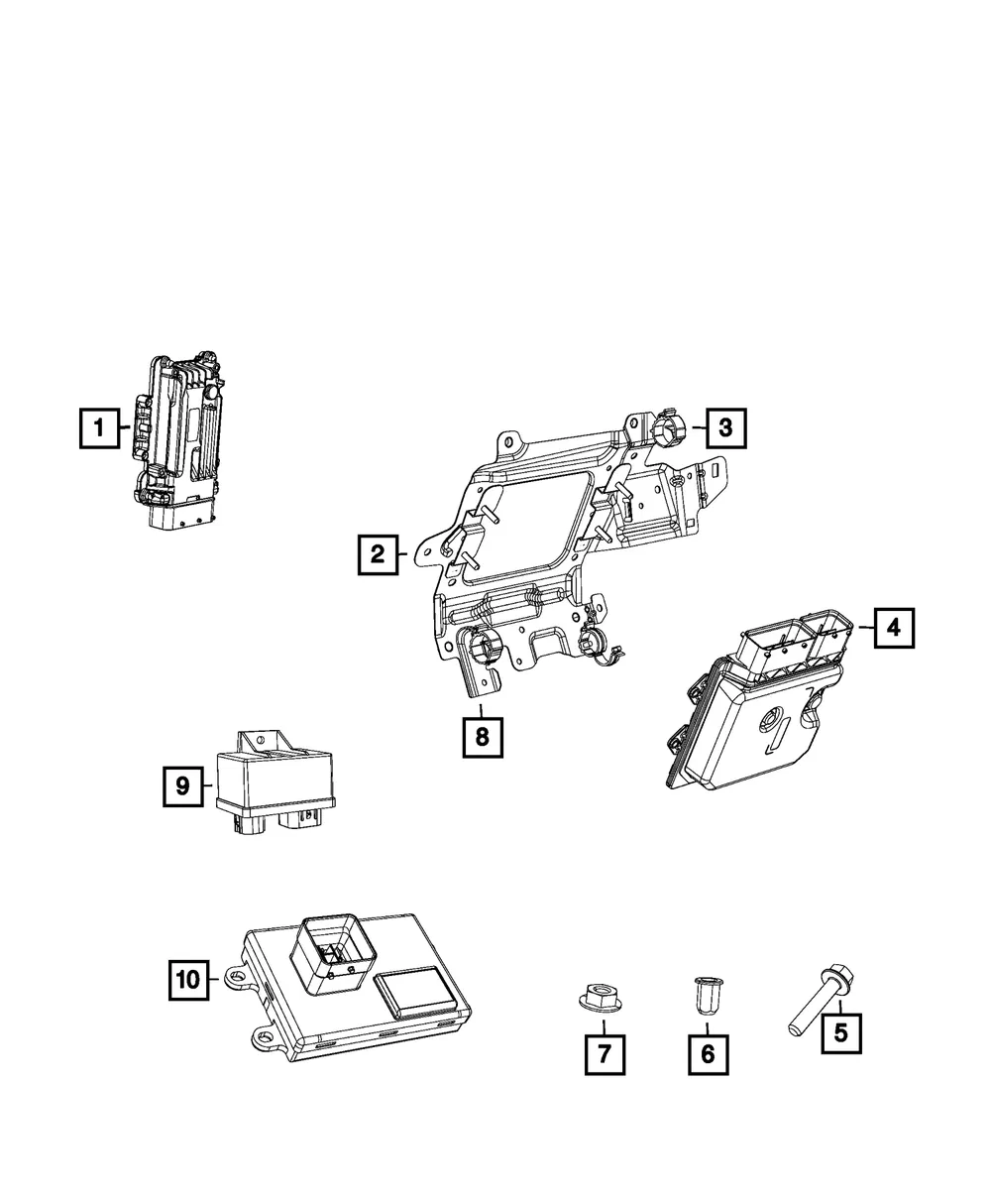 Engine Controller Module - Mopar (68350434ad)