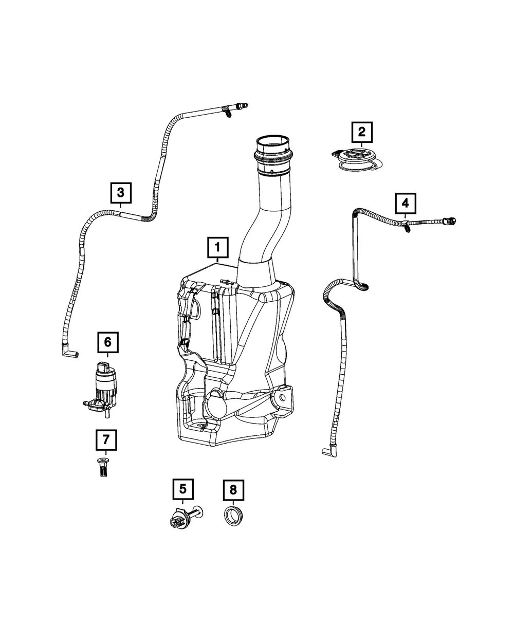 Washer Fluid Level Sensor - Mopar (68350809AA)