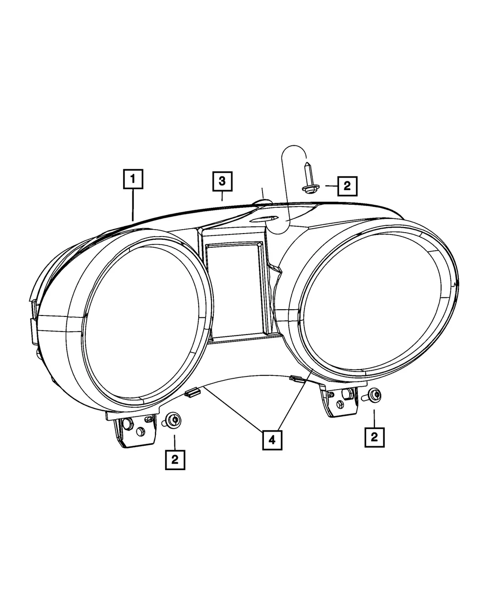 Instrument Panel Cluster - Mopar (68353314ad)