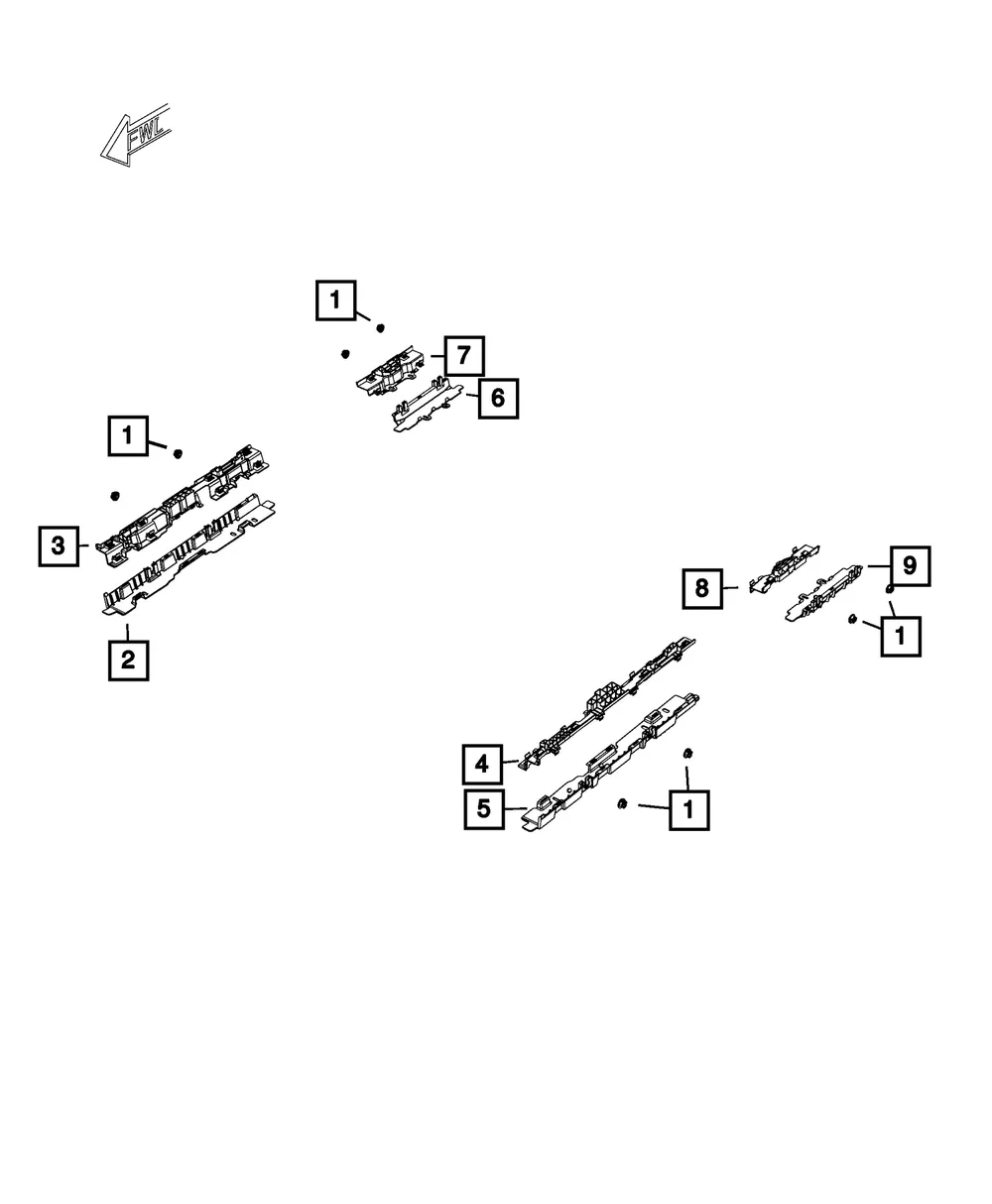 Wiring Trough - Mopar (68356783ab)