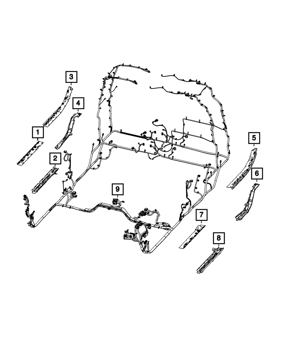 Wiring Trough - Mopar (68357164ac)