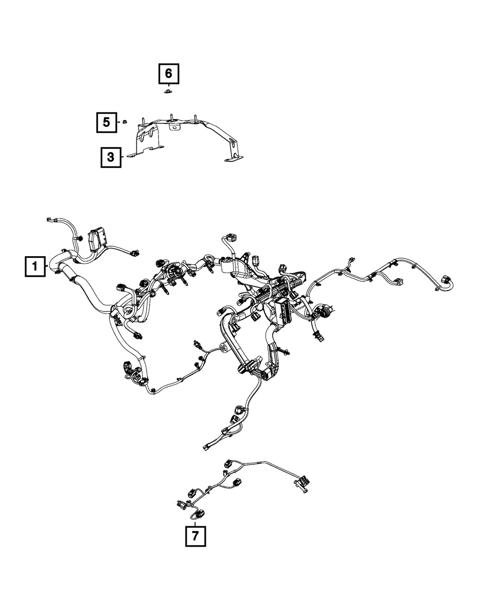Engine Wiring - Mopar (68357417ae)