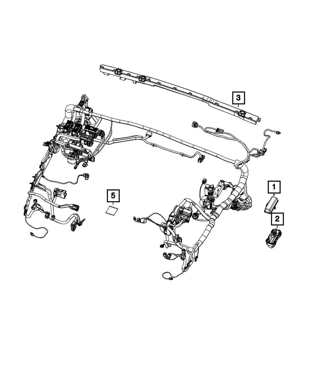 Wiring Dress Cover - Mopar (68361281aa)