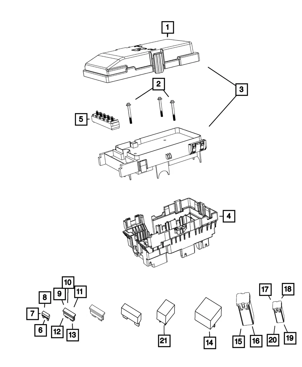 Z Case Fuse Array - Mopar (68365044aa)