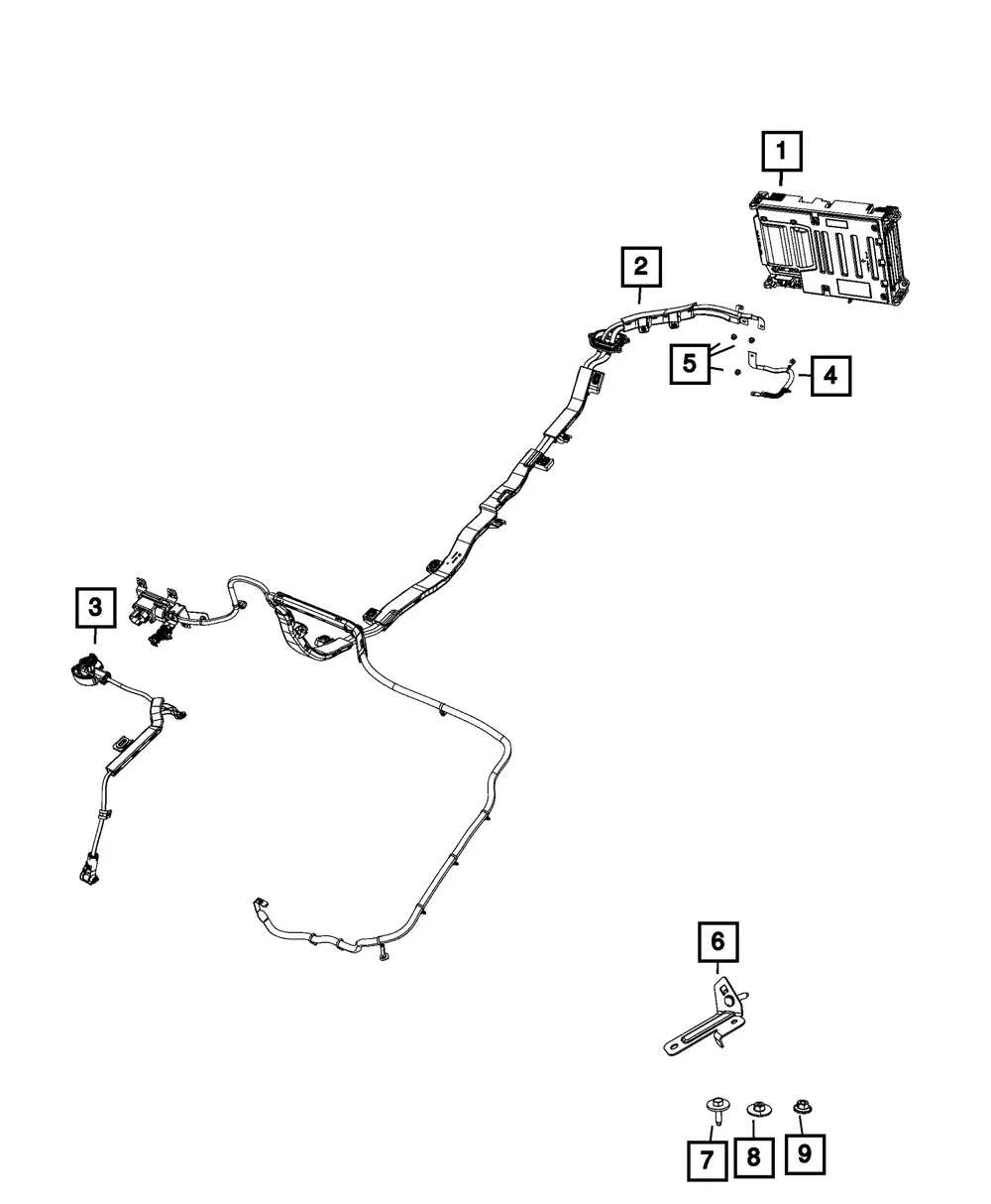 Wiring Bracket - Mopar (68366247aa)