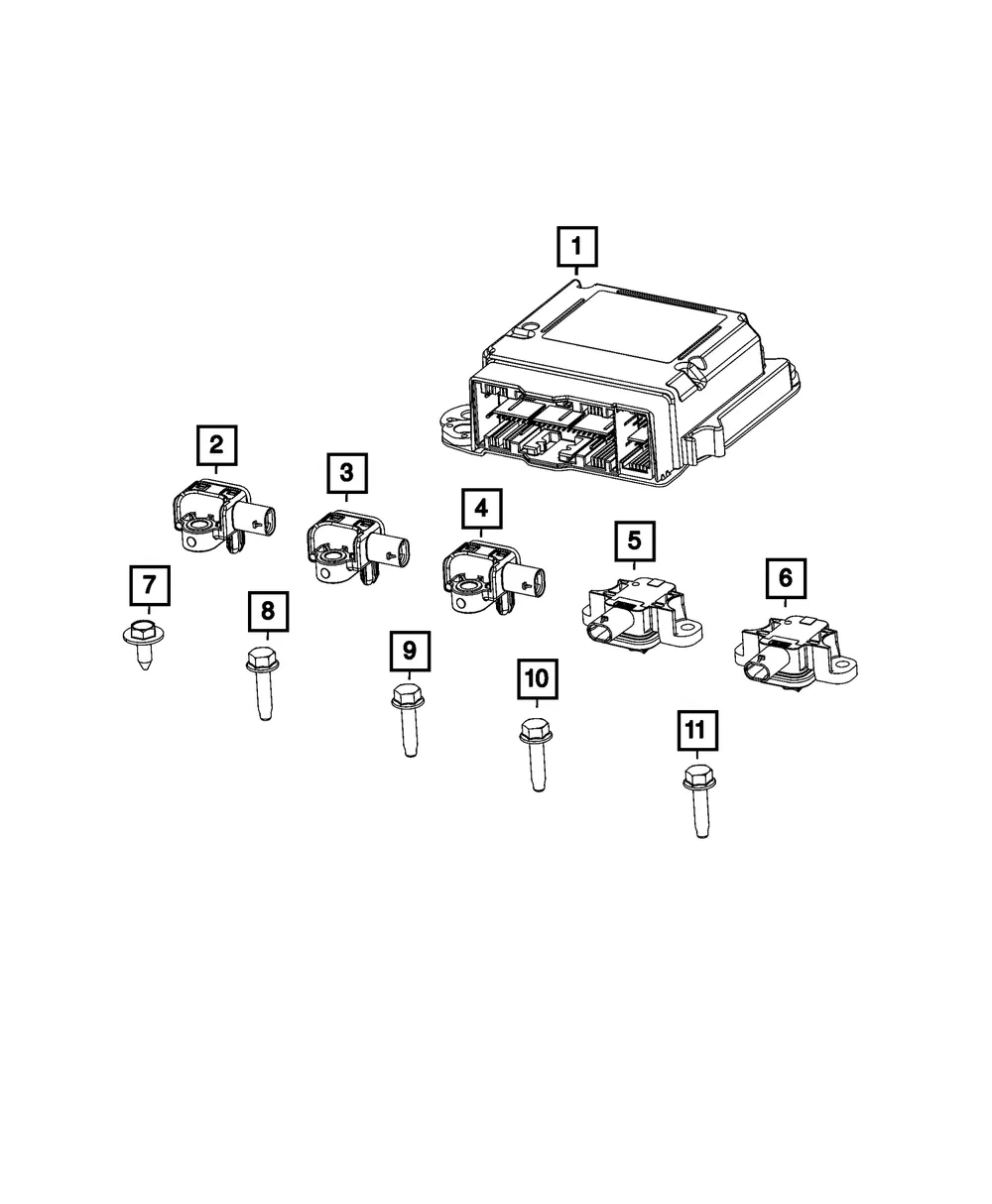 Occupant Restraint Module - Mopar (68367993aa)
