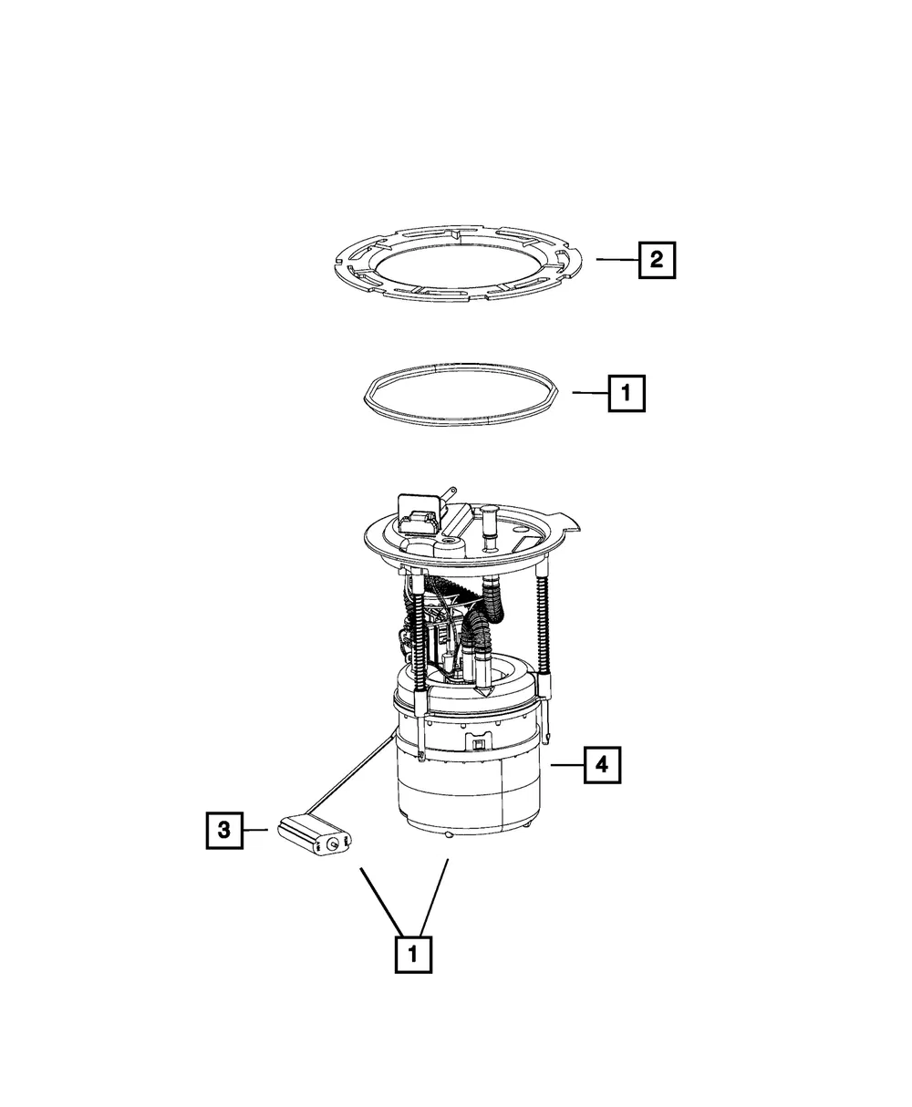 Fuel Pump/Level Unit Module Kit - Mopar (68368228AD)