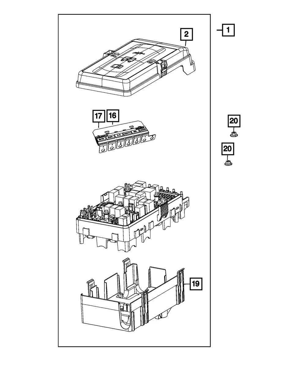 Z Case Fuse Array - Mopar (68368854aa)