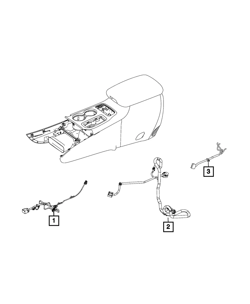 Console Wiring - Mopar (68369648aa)