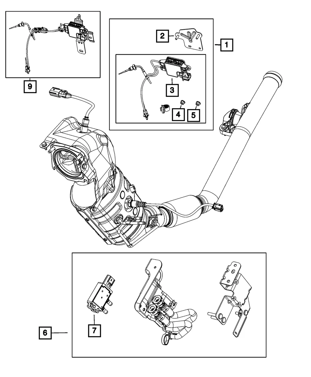 Sensor Mounting Bracket - Mopar (68369986aa)