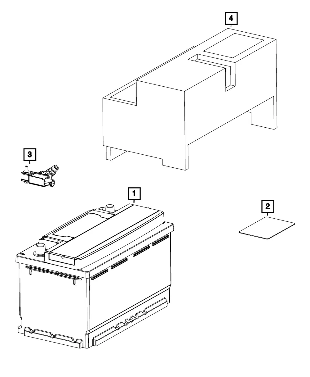 Battery Sensor - Mopar (68370876ab)