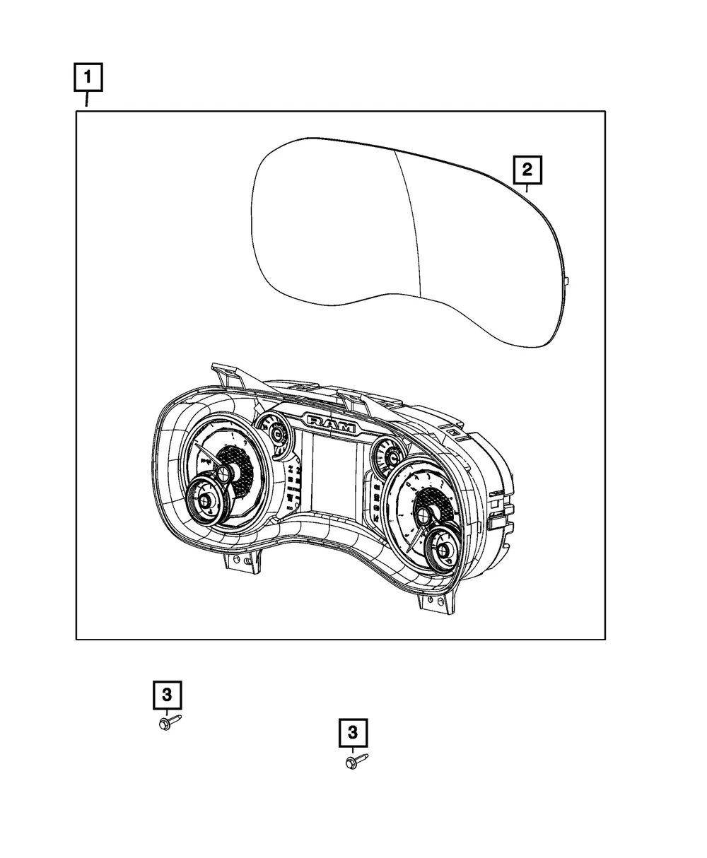 Instrument Panel Cluster - Mopar (68370903ah)