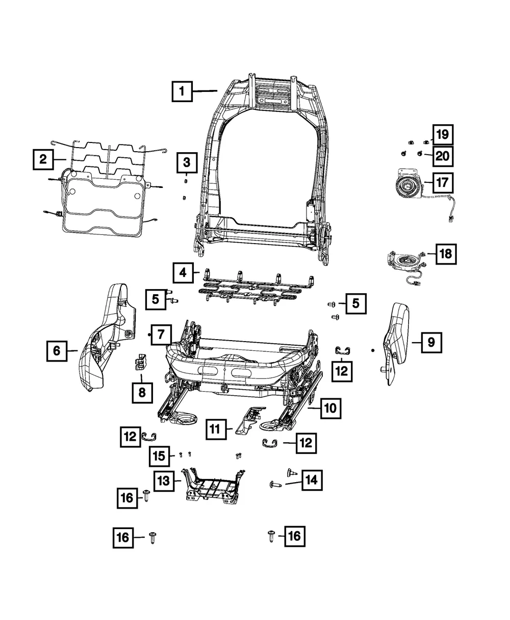 Module Bracket - Mopar (68371238AA)