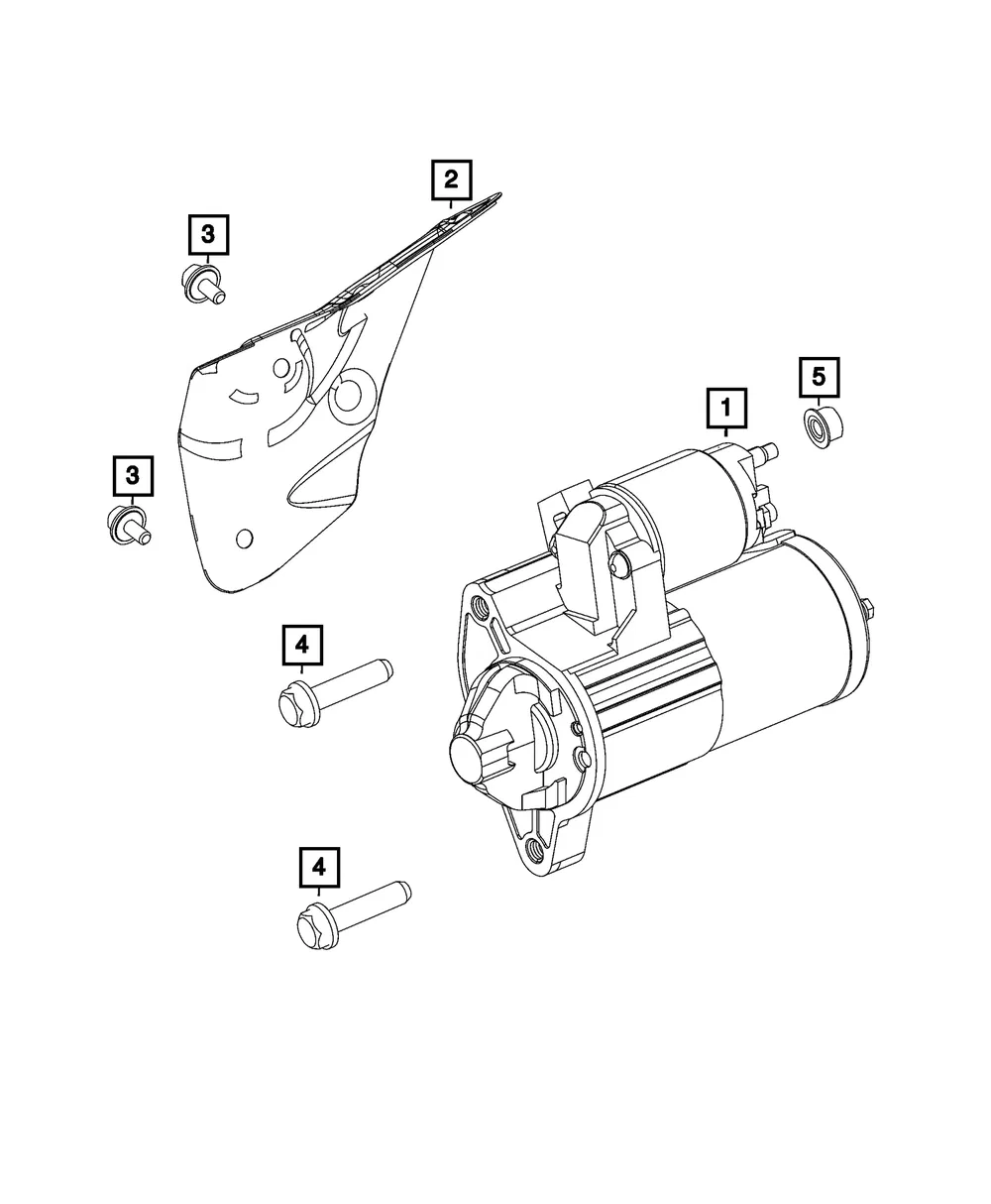 Starter Shield - Mopar (68371509aa)