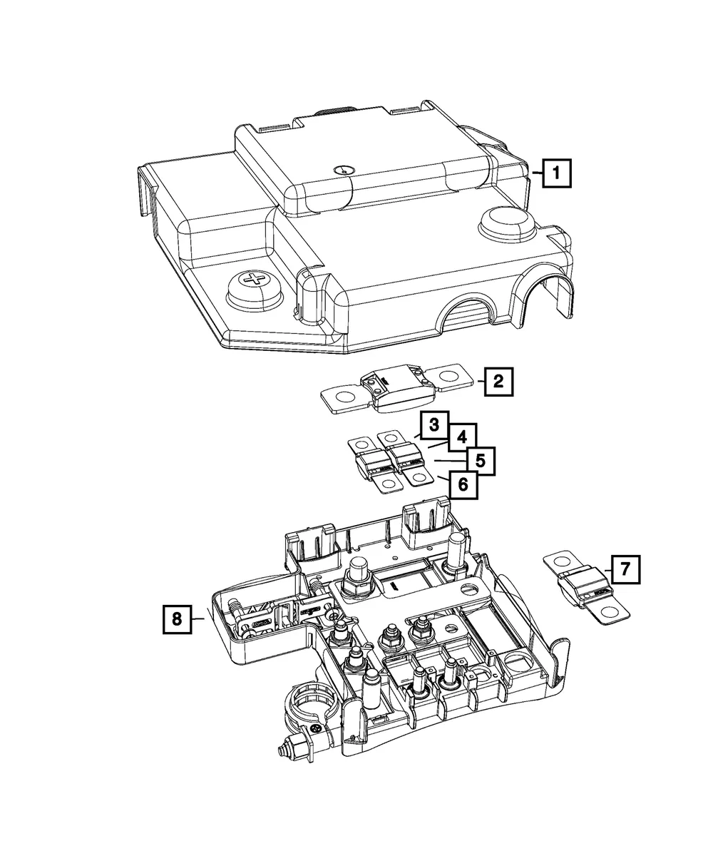 Battery Control Unit - Mopar (68372333aa)