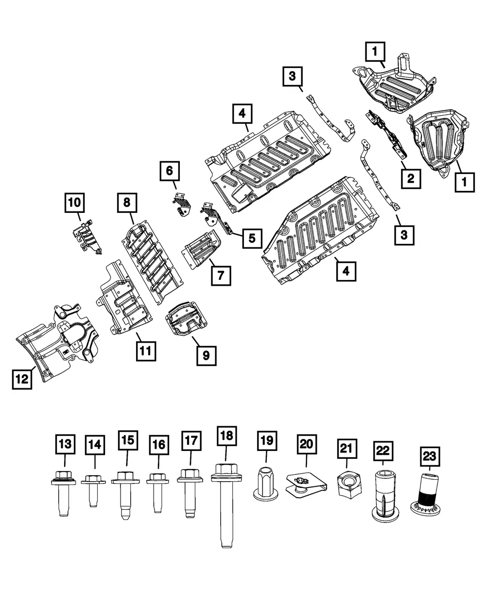 Module Skid Plate - Mopar (68375430aa)