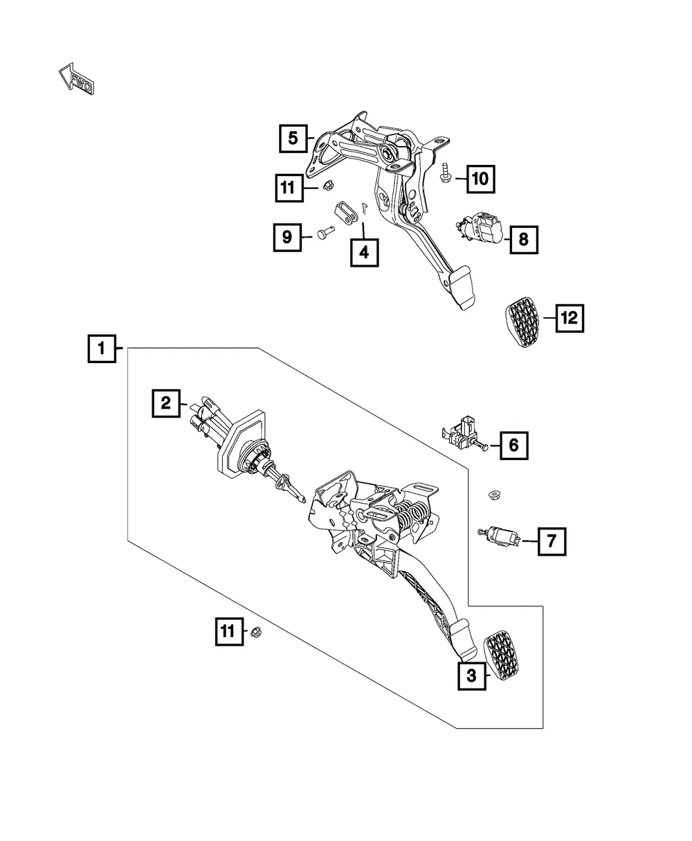 Stop Lamp Switch - Mopar (68376440aa)