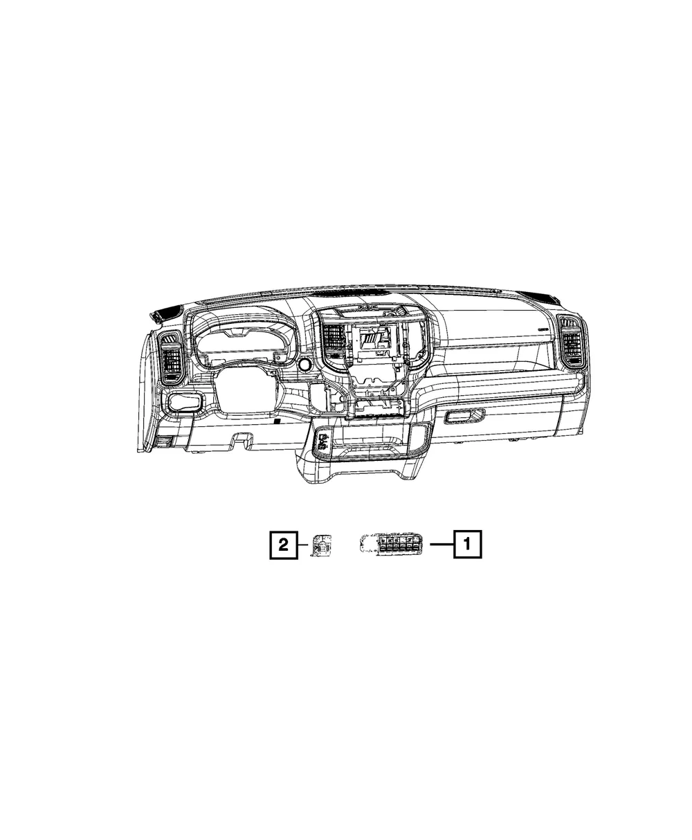 Instrument Panel Switch - Mopar (68376639ae)