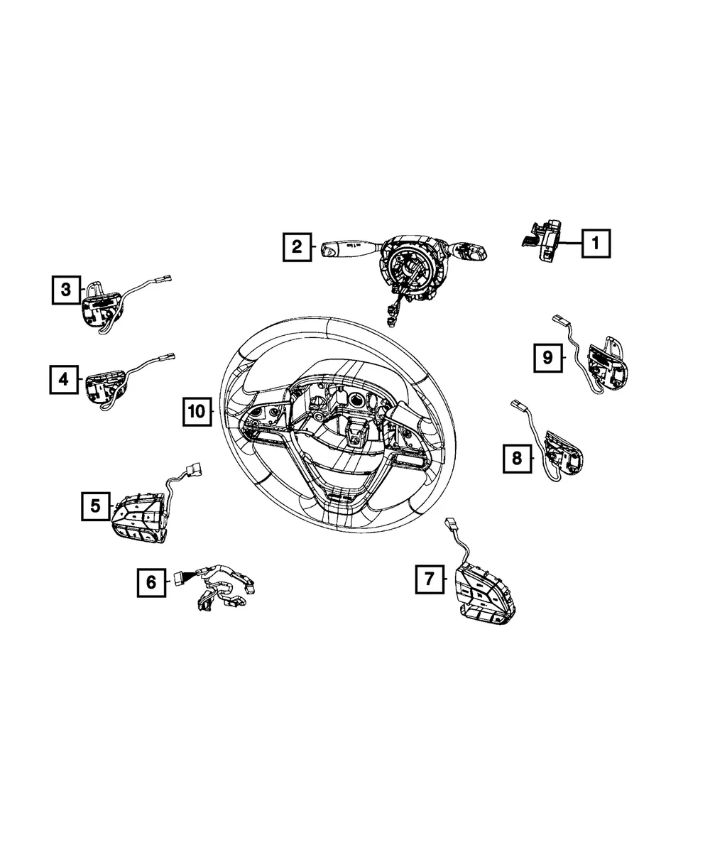 Speed Control Switch - Mopar (68378975aa)