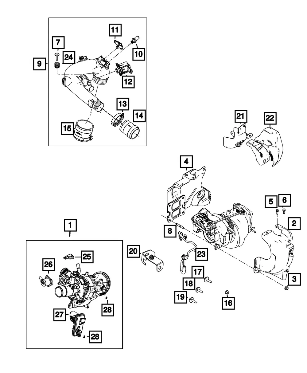 Crankcase Pressure Sensor - Mopar (68379814aa)