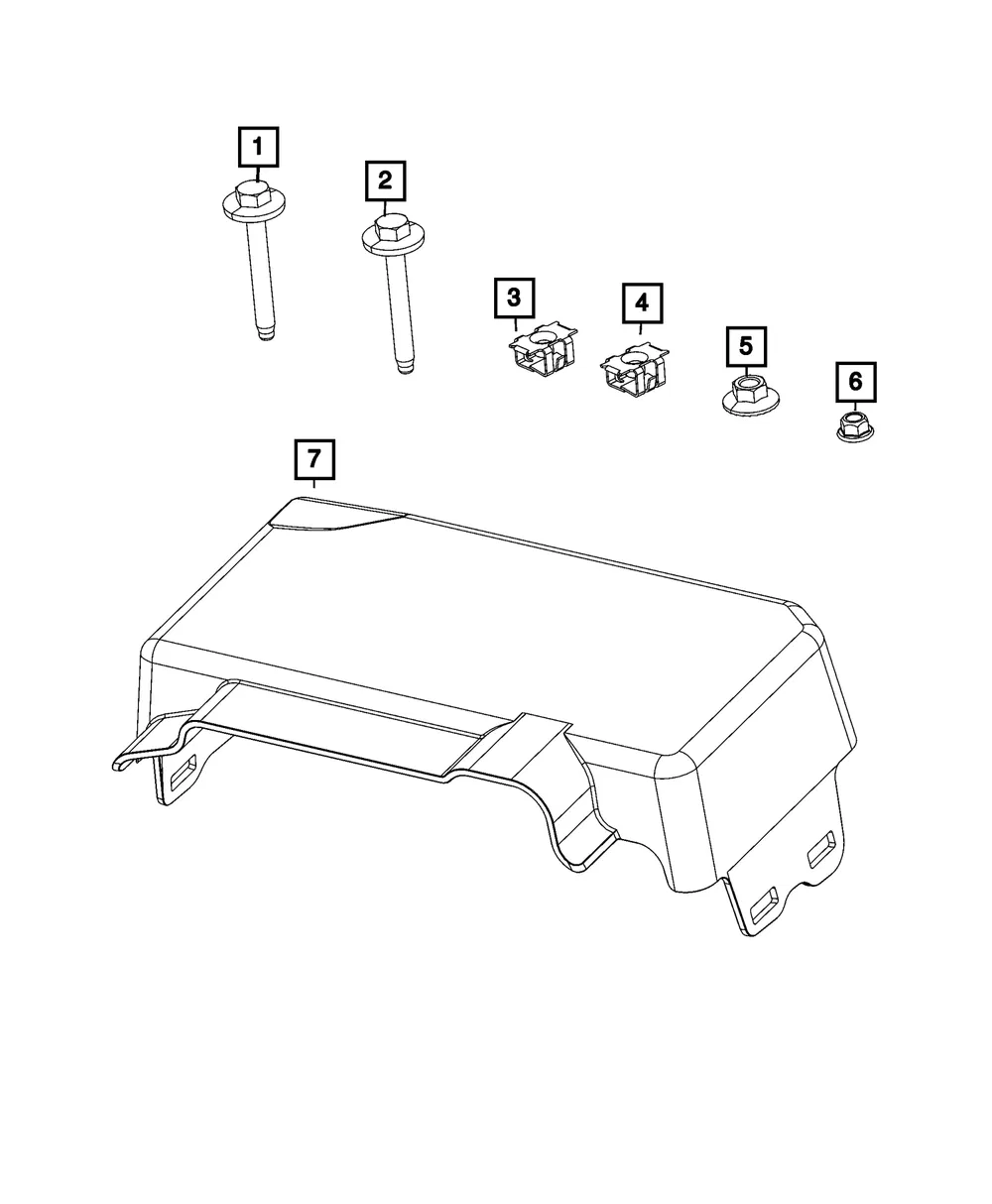 Control Module Cover - Mopar (68391346aa)