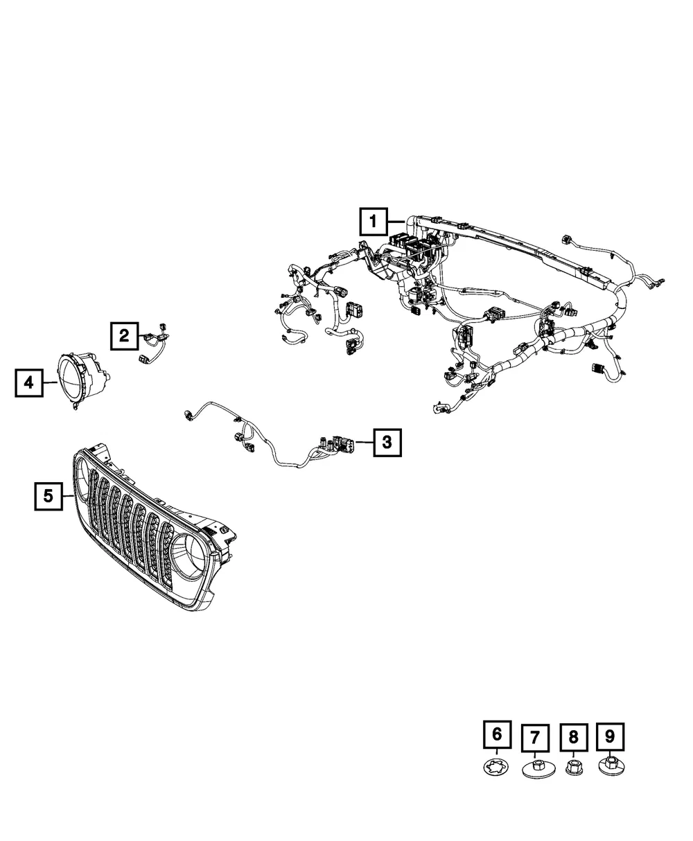 Dash Wiring - Mopar (68396705ae)