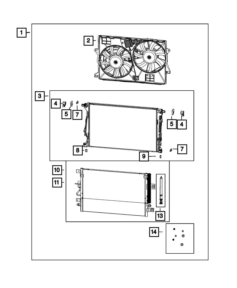 Cooling Module - Mopar (68399027ab)