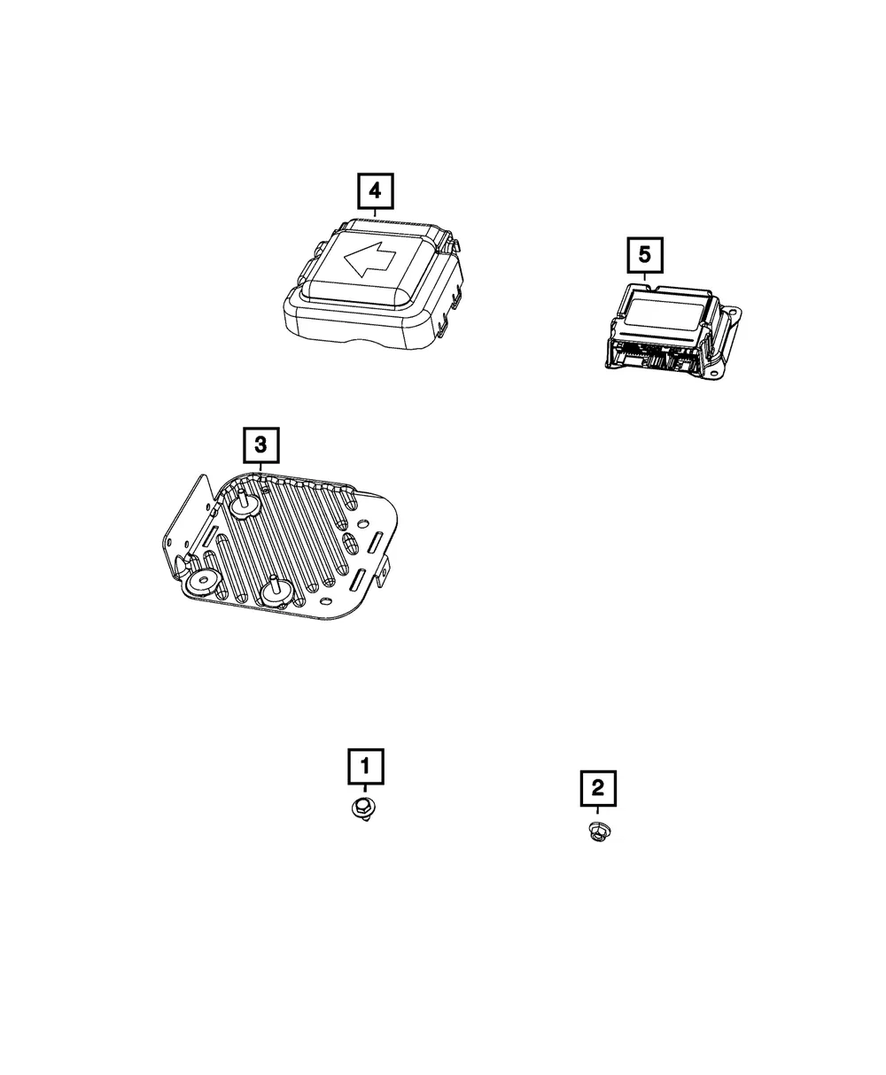 Air Bag Control Module - Mopar (68399783ac)