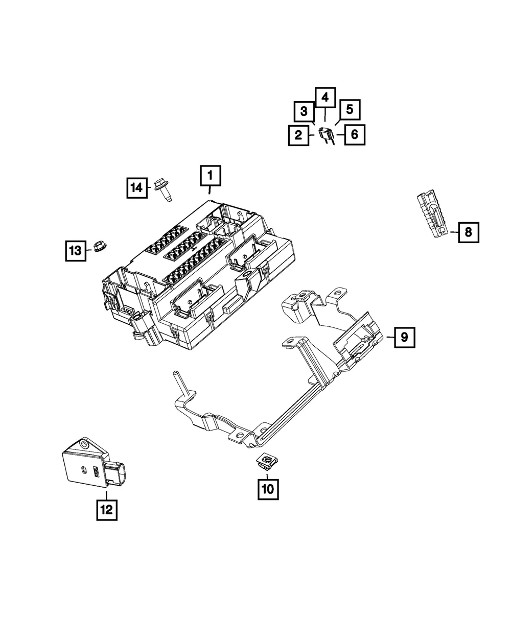 Body Controller Module - Mopar (68399797ab)