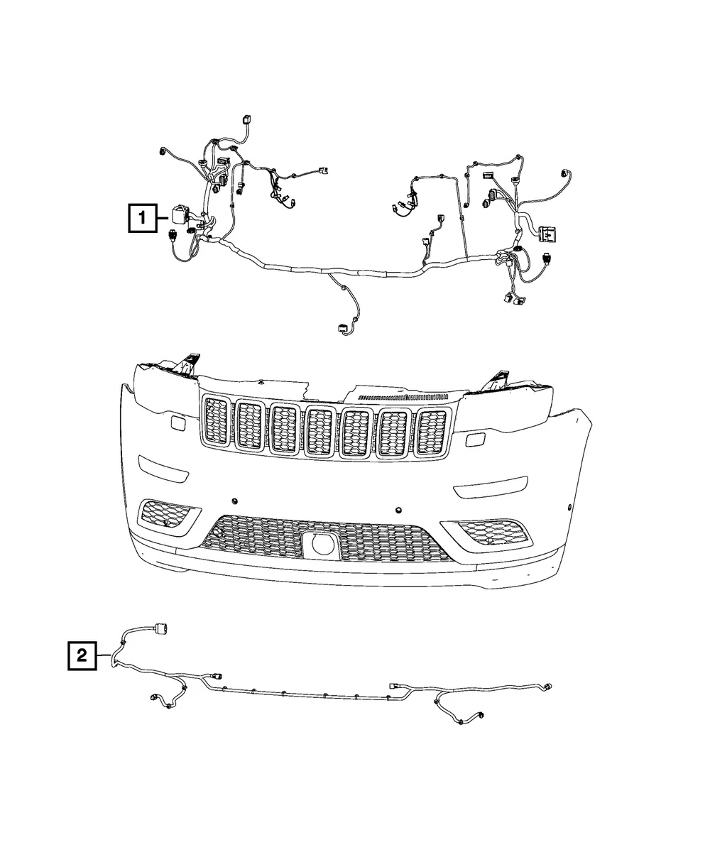Front End Module Wiring - Mopar (68400939ab)