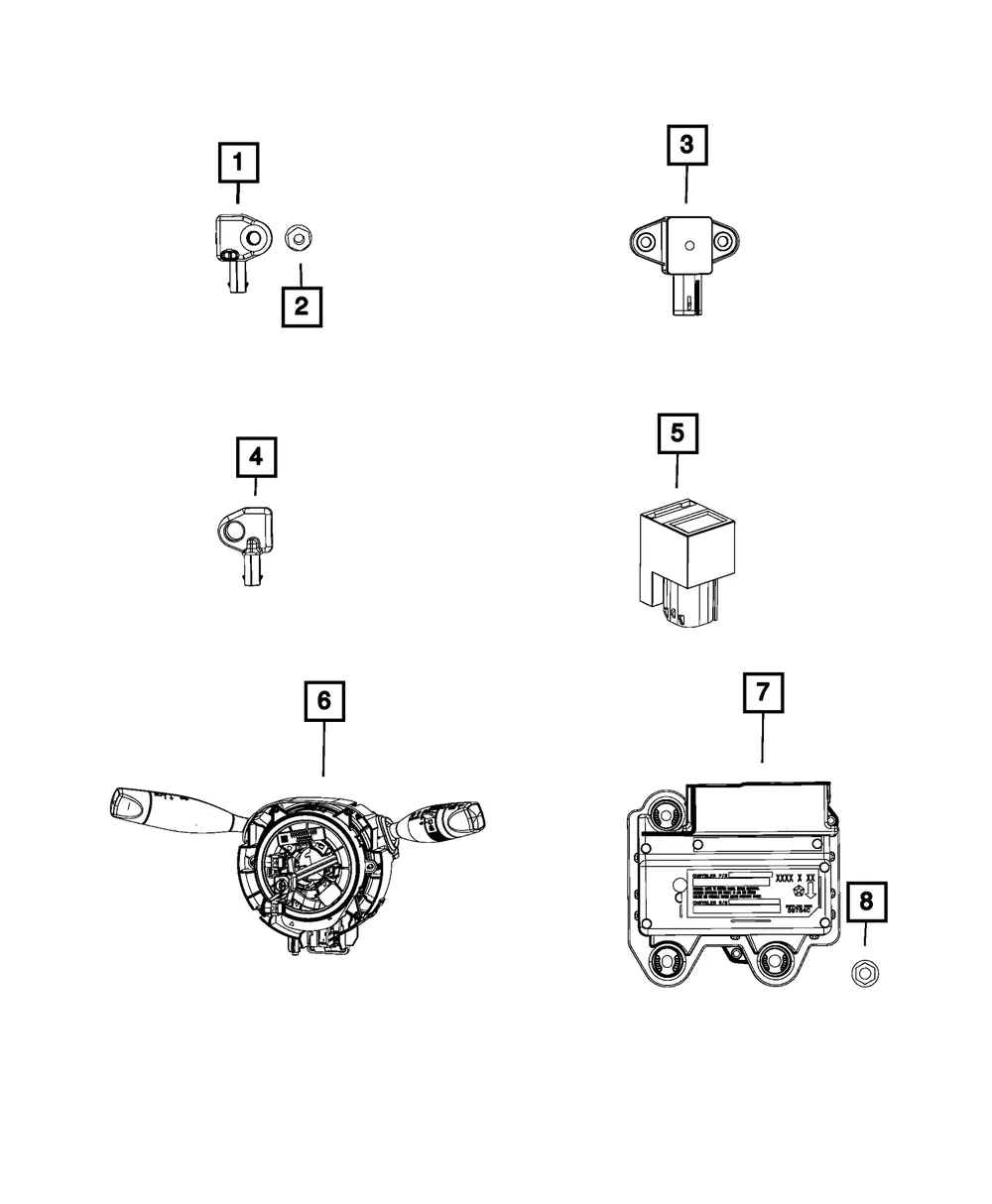 Occupant Restraint Module - Mopar (68402852ae)