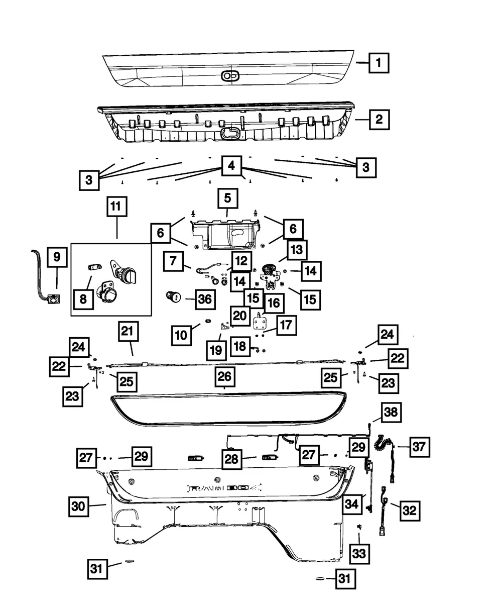 Passive Entry Switch - Mopar (68403083aa)