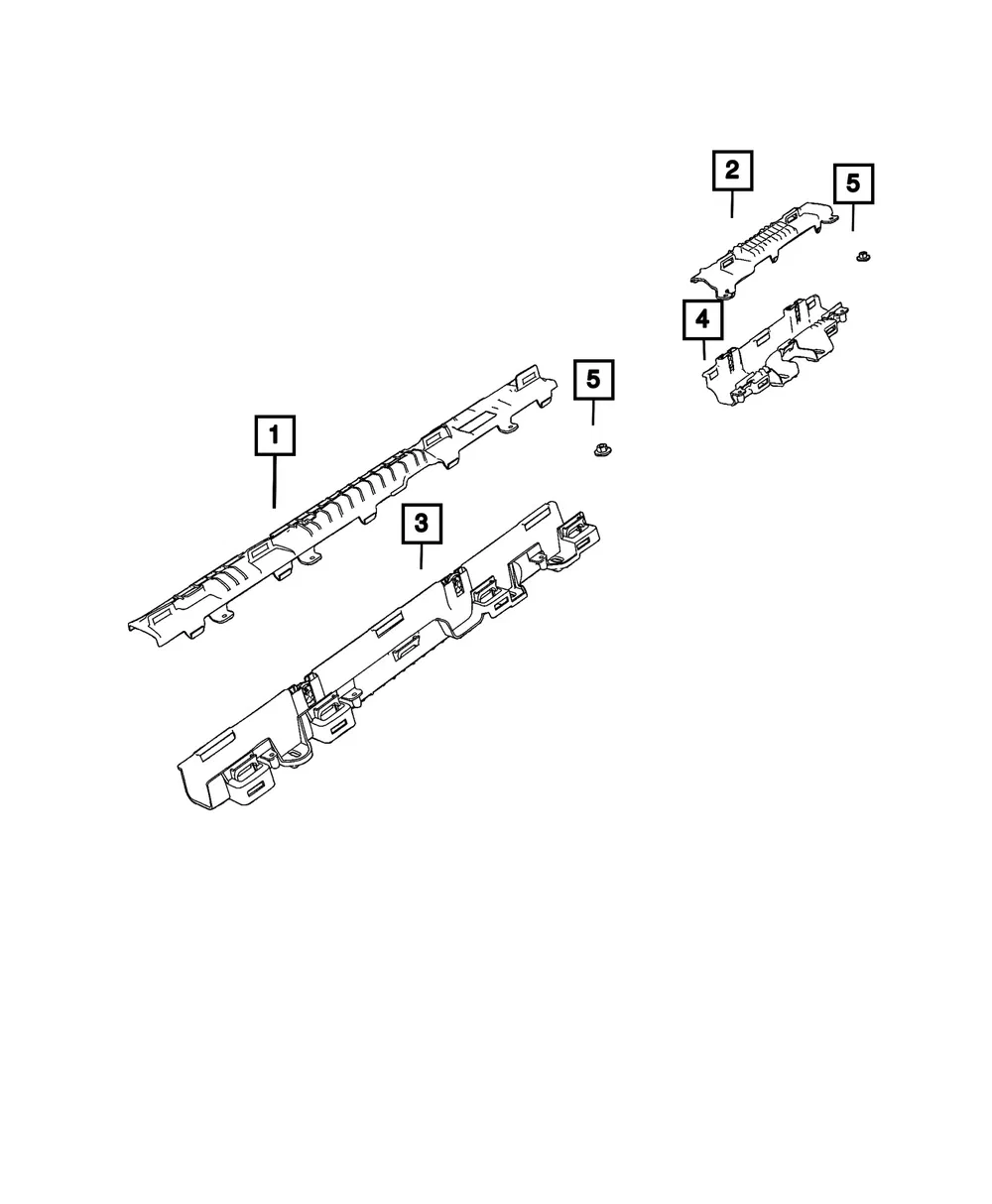 Wiring Trough, Left - Mopar (68404165ac)