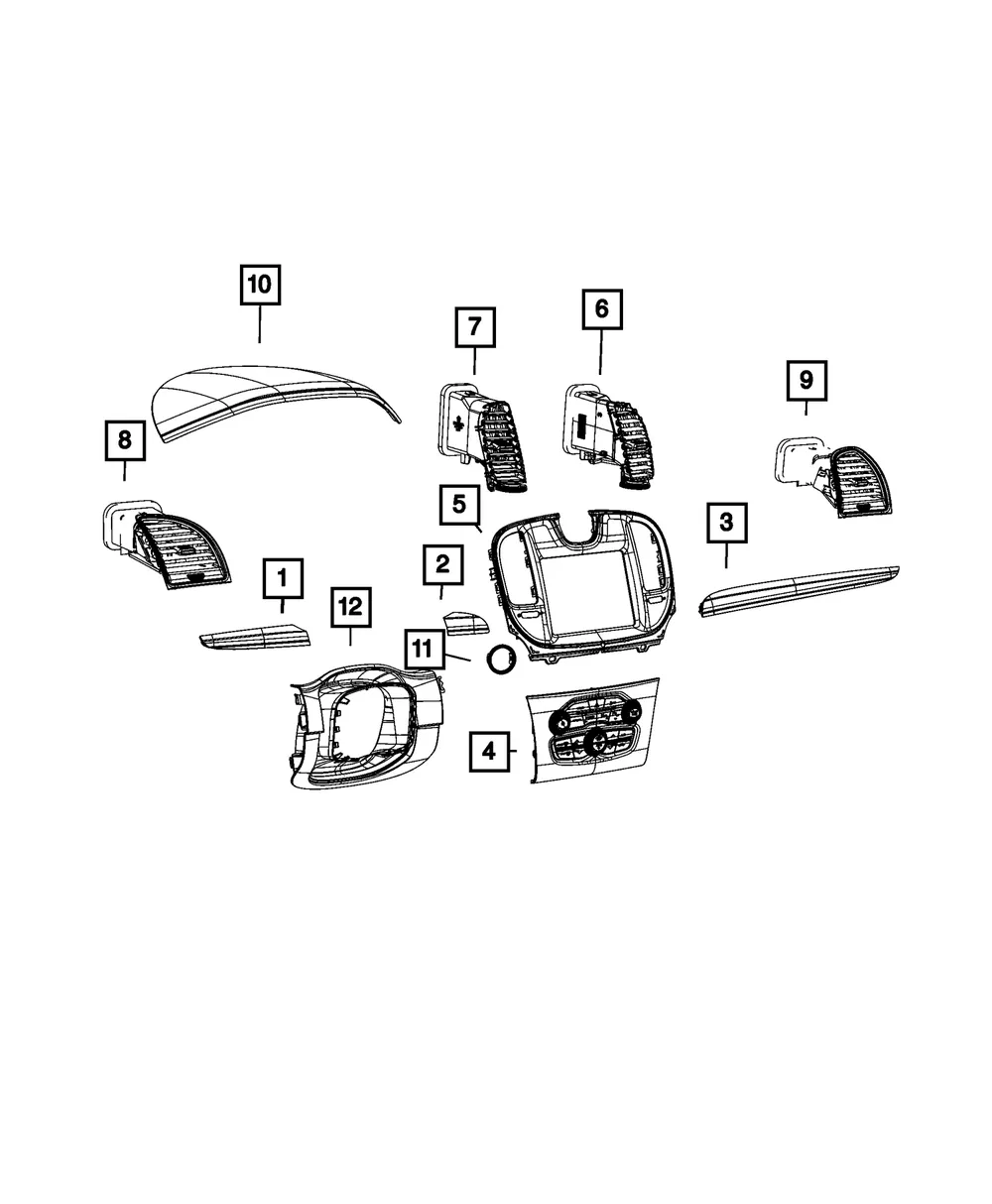 Ignition Switch Trim Ring - Mopar (68404422AA)