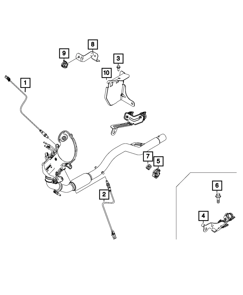 Oxygen Sensor - Mopar (68410612aa)